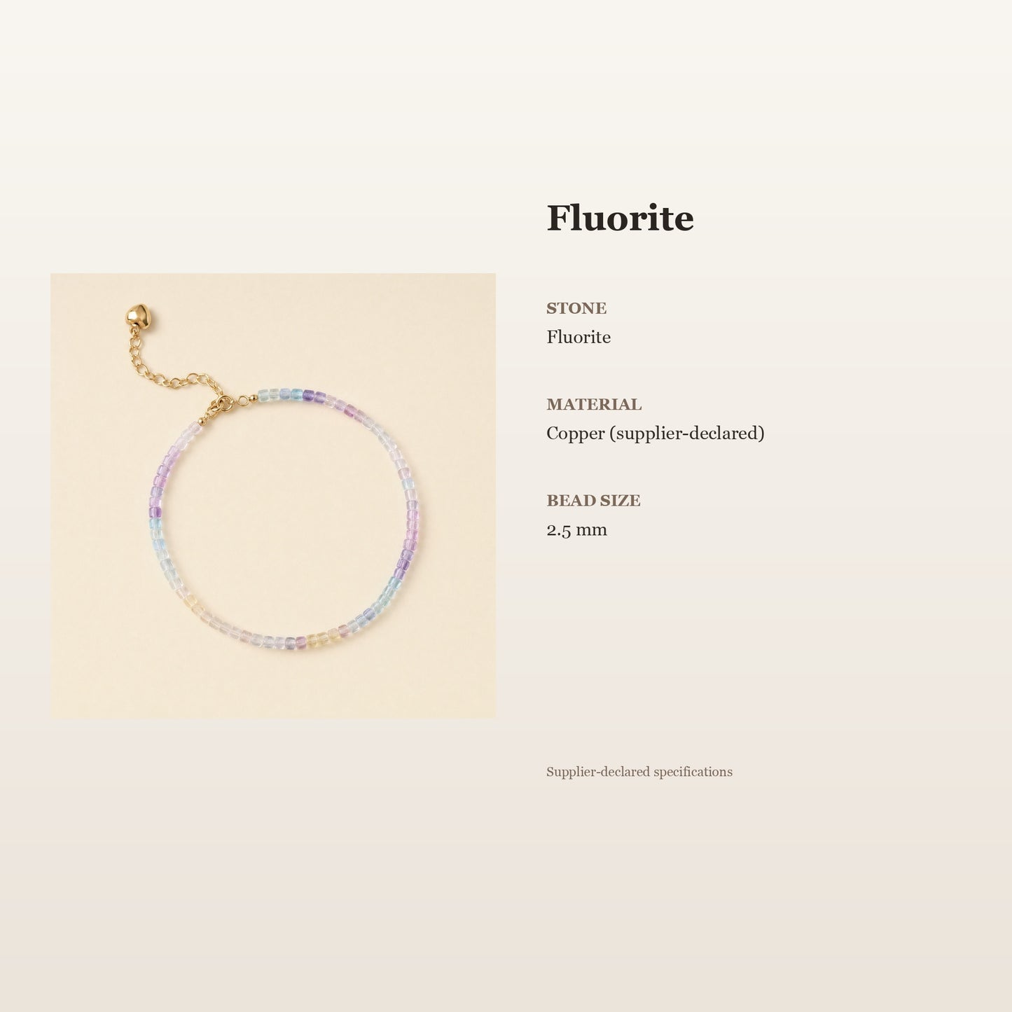 Fluorite Calm Bracelet – Peaceful Clarity | Lumina Quartz - size_card