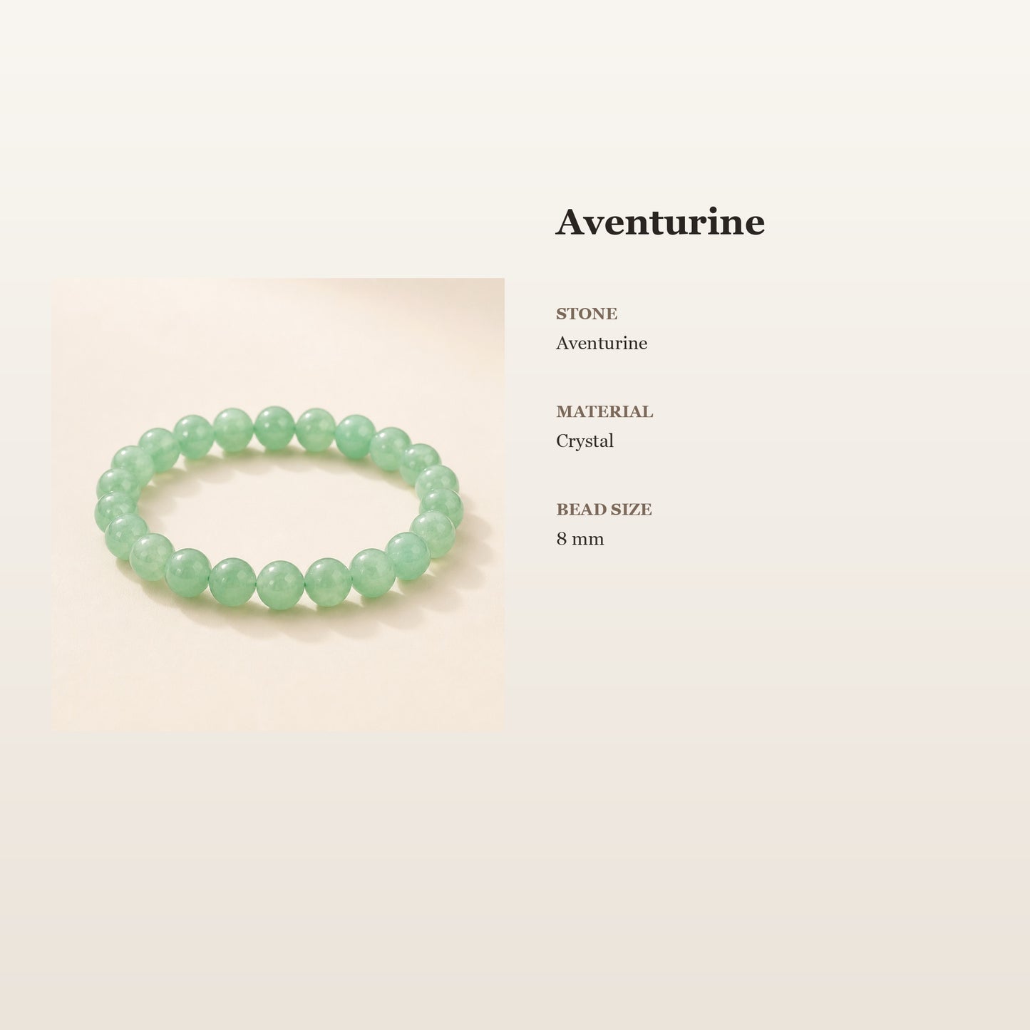 Aventurine Bracelet – Fresh Opportunity | Lumina Quartz - size_card