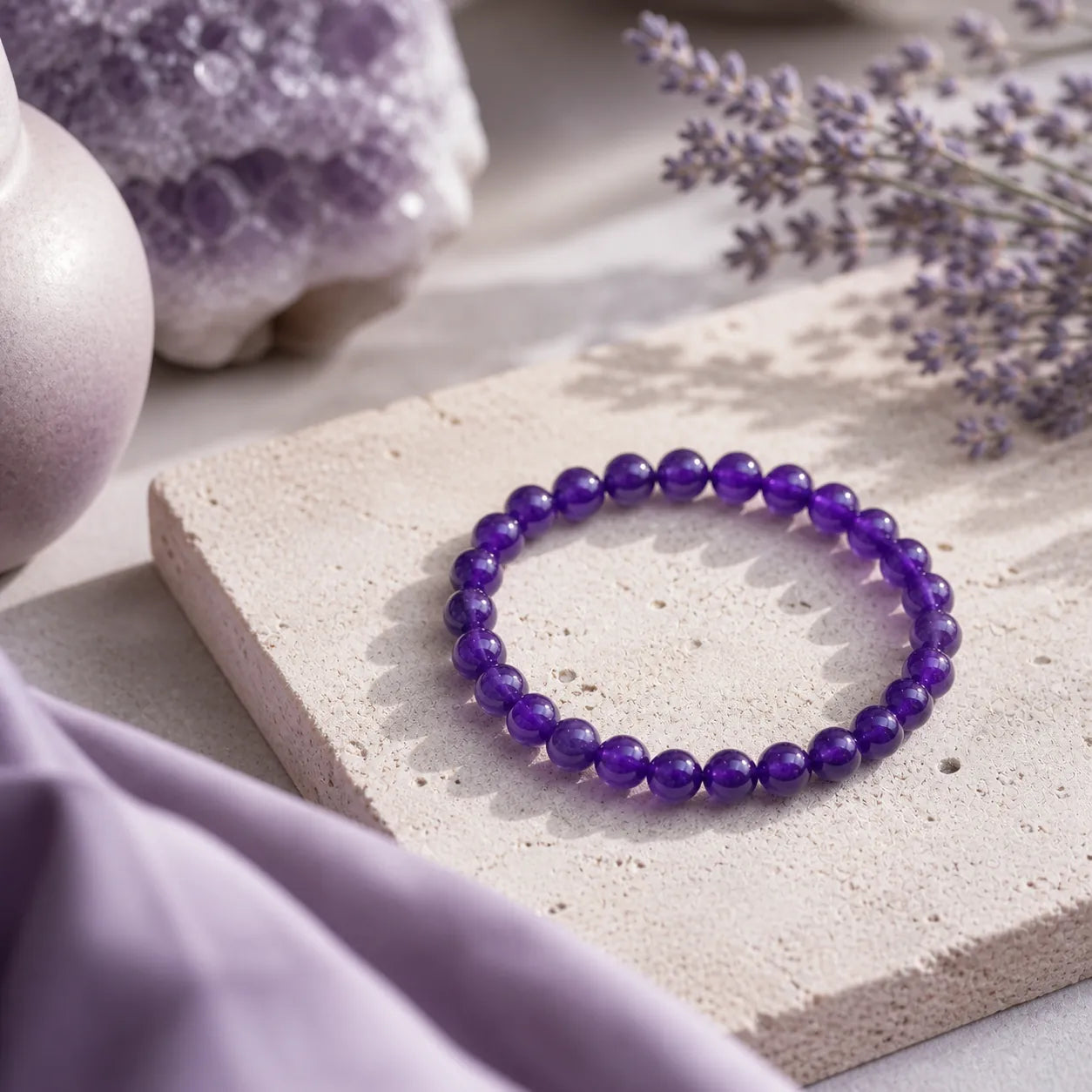 Amethyst Calm Bracelet – Find Your Inner Peace crystal bracelet