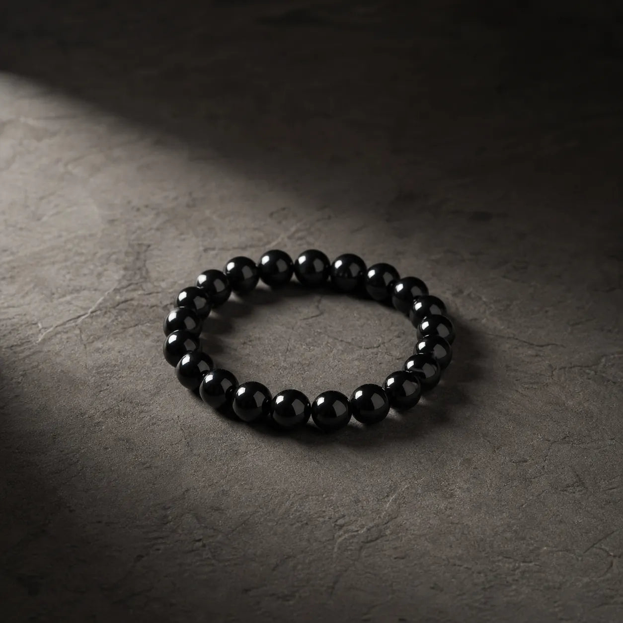 Obsidian Bracelet Beaded Round Beads Obsidian crystal bracelet