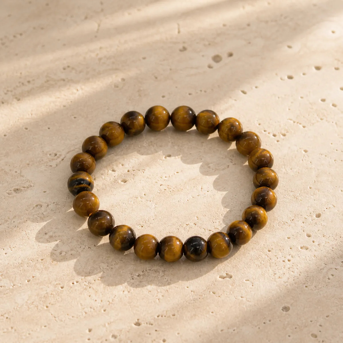 Natural Golden Tiger Eye Bracelet 8mm Beads