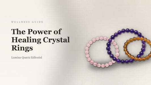 Crystal Rings for Sleep and Stress: A Guide to Amethyst, Rose Quartz, and Citrine crystal guide cover