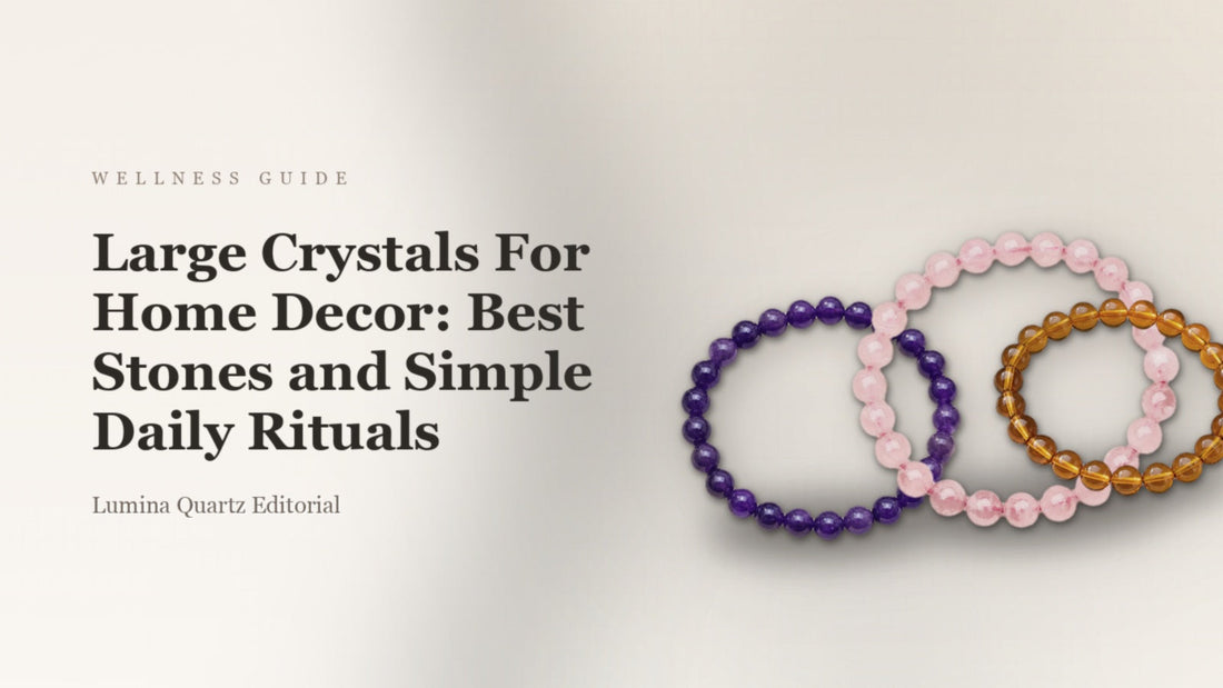 Large Statement Crystals for Home Decor: Placement & Styling crystal guide cover