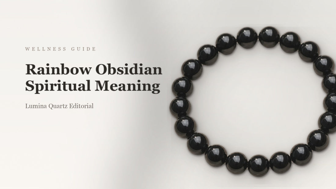 Rainbow Obsidian Crystal Meaning: A Guide to Grounding and Meditation crystal guide cover
