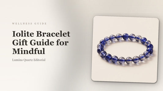 Iolite Bracelet Gift Guide for Mindful crystal guide cover