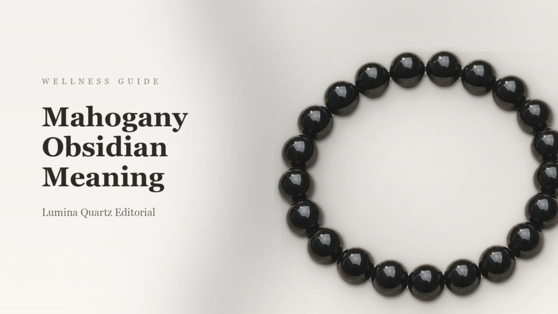 Mahogany Obsidian Meaning: The Complete Guide to Grounding, Strength, and Protection crystal guide cover