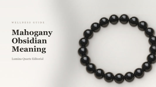Mahogany Obsidian Meaning: The Complete Guide to Grounding, Strength, and Protection crystal guide cover