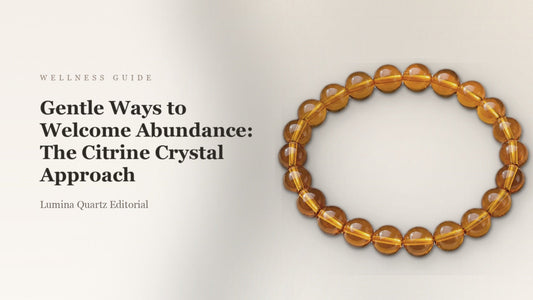 Gentle Ways to Welcome Abundance: The Citrine Crystal Approach crystal guide cover