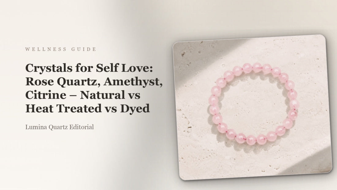 Crystals for Self Love: Rose Quartz, Amethyst & Citrine Meaning and Guide crystal guide cover
