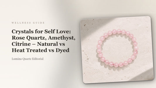 Crystals for Self Love: Rose Quartz, Amethyst & Citrine Meaning and Guide crystal guide cover