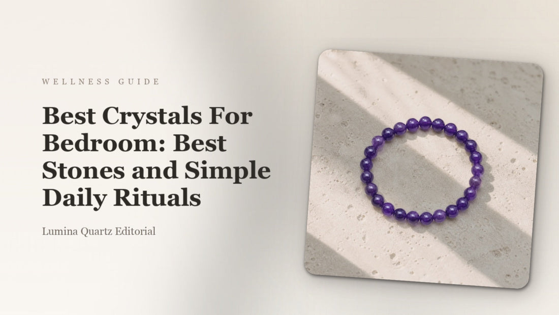 Crystals for the Bedroom: Placement for Calm, Love & Protection crystal guide cover