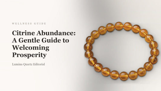 Citrine Abundance: A Gentle Guide to Welcoming Prosperity