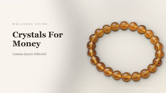 Best Crystals for Money and Abundance: Citrine, Pyrite & Green Jade crystal guide cover