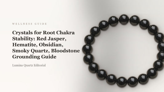 Crystals for Root Chakra Stability: Red Jasper, Hematite, Obsidian, Smoky Quartz, Bloodstone Grounding Guide