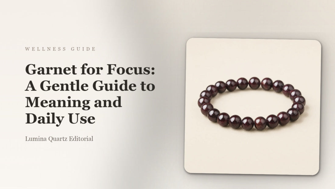 Garnet Crystal for Focus: Meaning, Benefits & Daily Rituals crystal guide cover