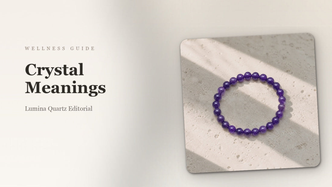 Crystal Meanings: A Complete Guide to Amethyst, Rose Quartz, Citrine & More for Sleep, Stress, and Grounding