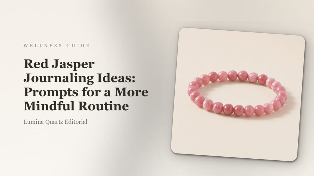 Red Jasper Journaling Ideas: Prompts for a More Mindful Routine crystal guide cover