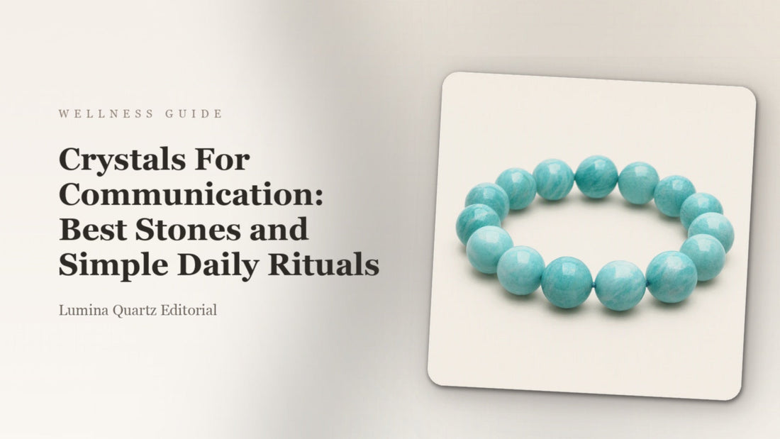 Crystals For Communication: Best Stones and Simple Daily Rituals crystal guide cover