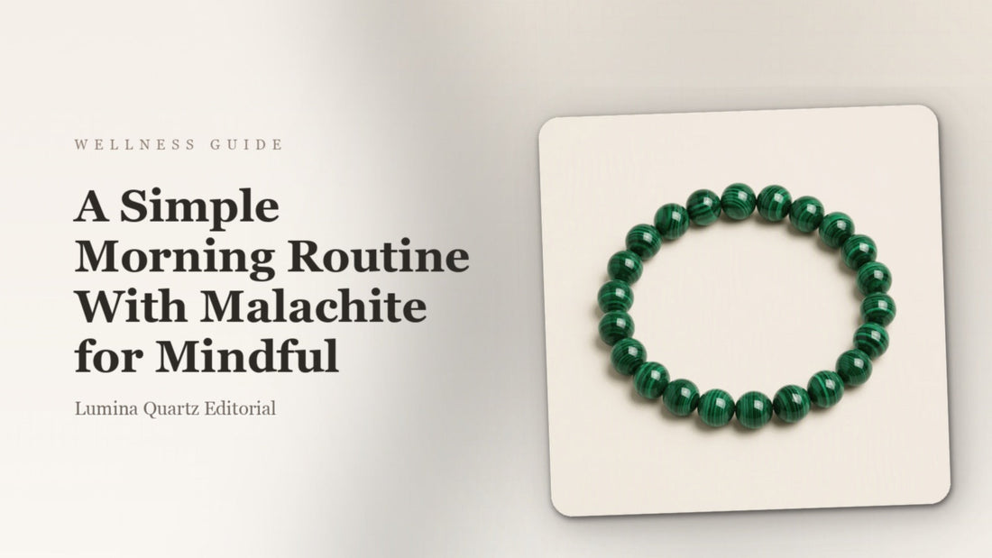 A Simple Morning Routine With Malachite for Mindful