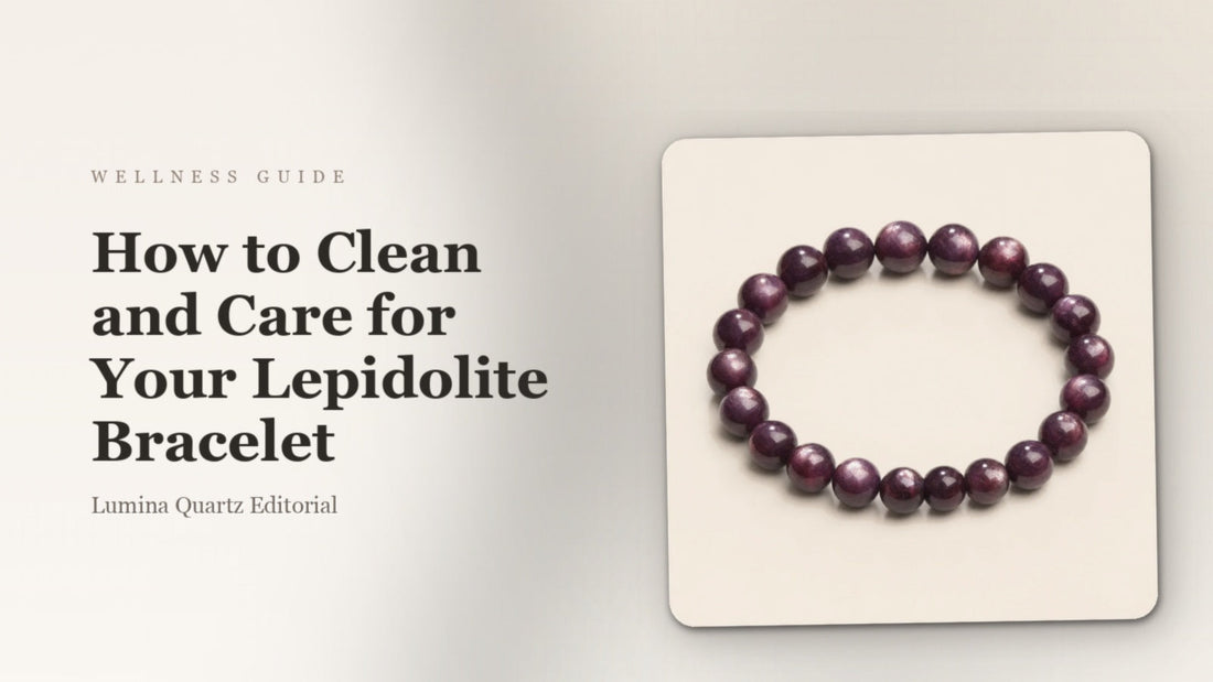 How to Clean a Lepidolite Bracelet for Stress Relief: A Crystal Care Guide crystal guide cover