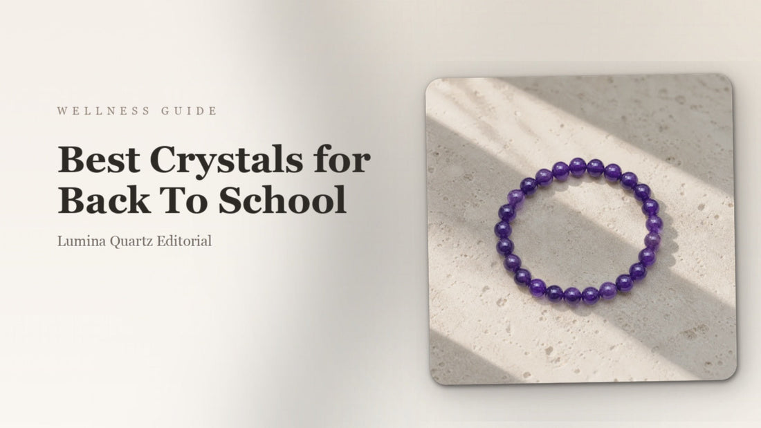 Best Crystals for Focus, Stress Relief, and Grounding: A Back-to-School Guide crystal guide cover