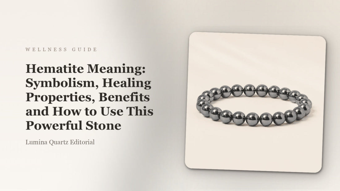 Hematite Meaning: Symbolism, Healing Properties, Benefits and How to Use This Powerful Stone crystal guide cover
