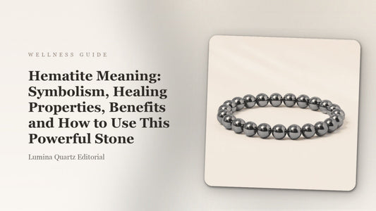 Hematite Meaning: Symbolism, Healing Properties, Benefits and How to Use This Powerful Stone crystal guide cover