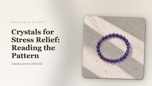 Crystals for Stress Relief: Reading the Pattern crystal guide cover