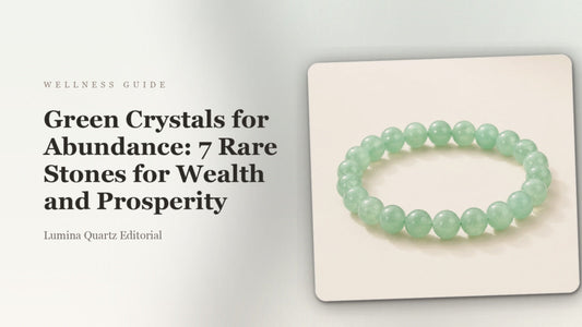 Green Crystals for Abundance: 7 Rare Stones for Wealth and Prosperity crystal guide cover