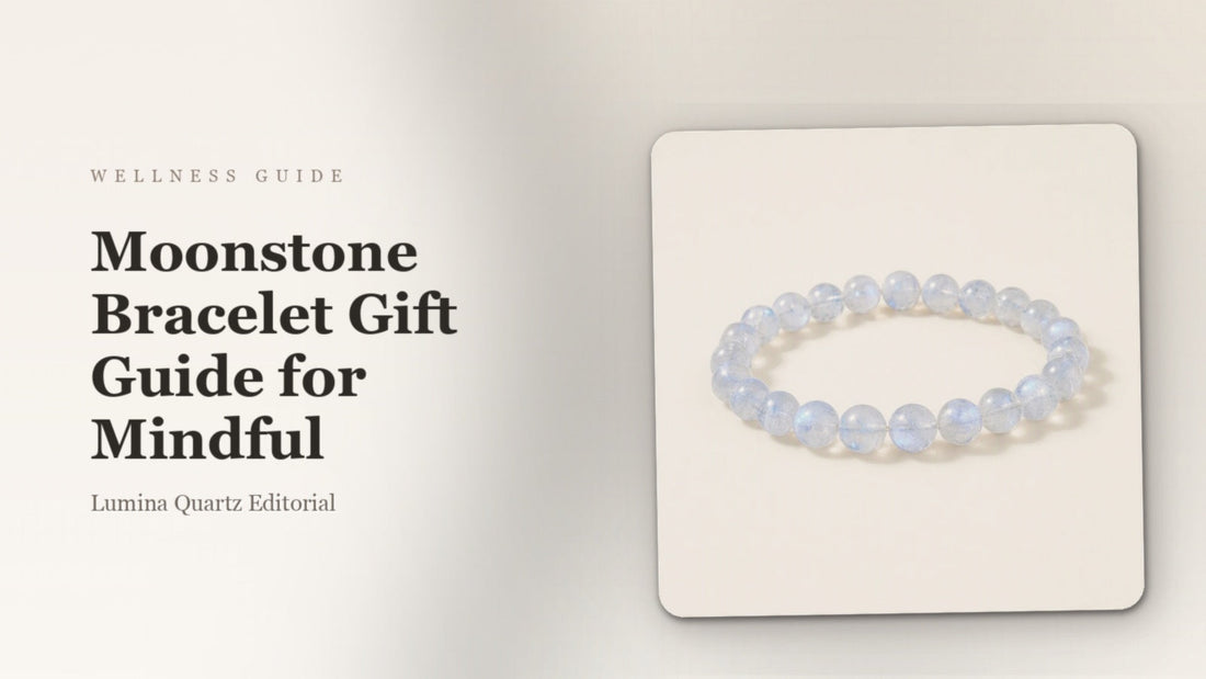 Moonstone Bracelet Gift Guide for Mindful crystal guide cover