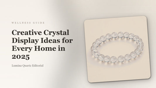 Crystal Display Ideas for Sleep and Focus: Styling Amethyst, Citrine, and Rose Quartz at Home crystal guide cover