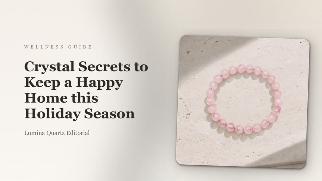 Crystal Guide for a Happy Holiday Home: Citrine and Rose Quartz for Abundance crystal guide cover