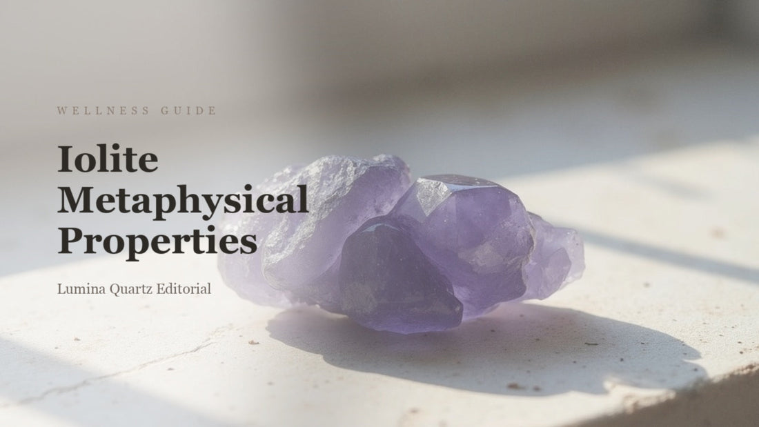 Iolite Crystal Meaning: A Guide to Its Intuition and Meditation Benefits crystal guide cover