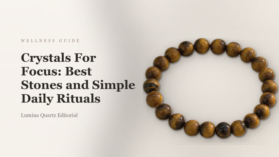 Crystals For Focus: Best Stones and Simple Daily Rituals crystal guide cover