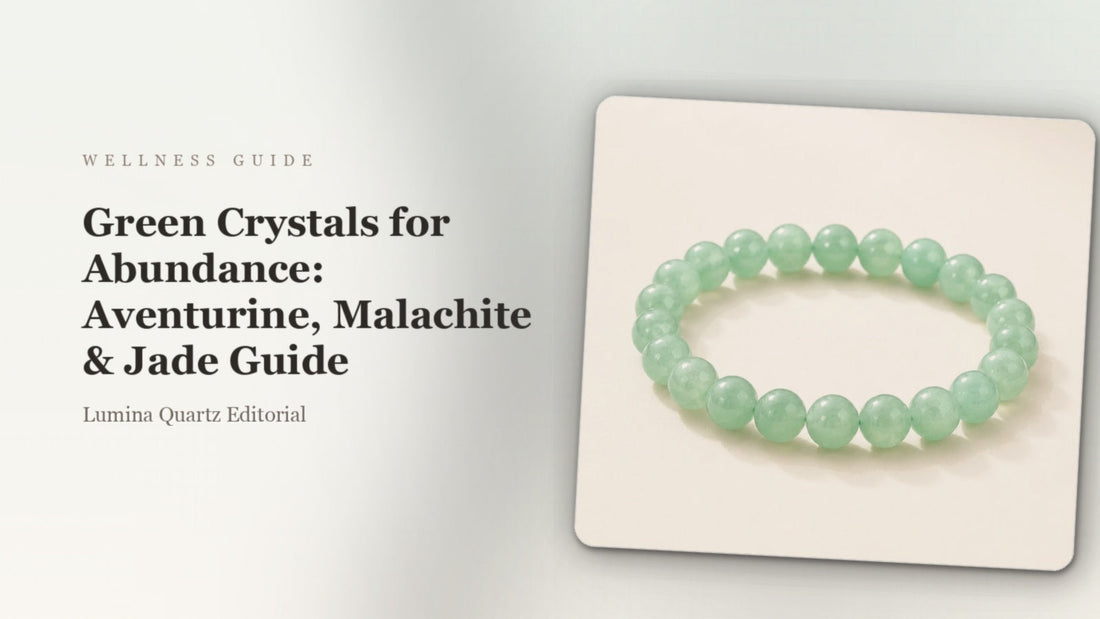 Green Crystals for Abundance: Aventurine, Malachite & Jade Guide crystal guide cover