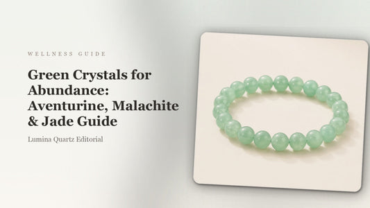 Green Crystals for Abundance: Aventurine, Malachite & Jade Guide crystal guide cover