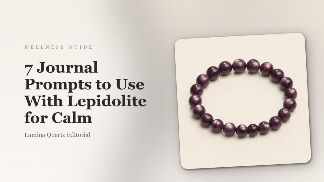 7 Journal Prompts to Use With Lepidolite for Calm