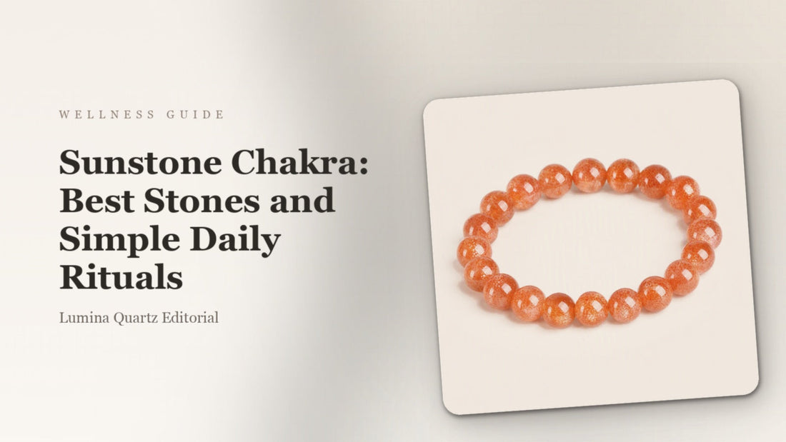 Sunstone Chakra: Best Stones and Simple Daily Rituals crystal guide cover