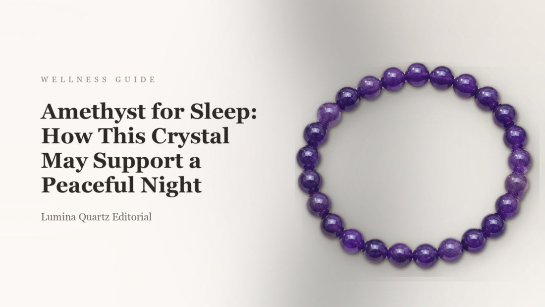 Amethyst for Sleep: How This Crystal May Support a Peaceful Night crystal guide cover