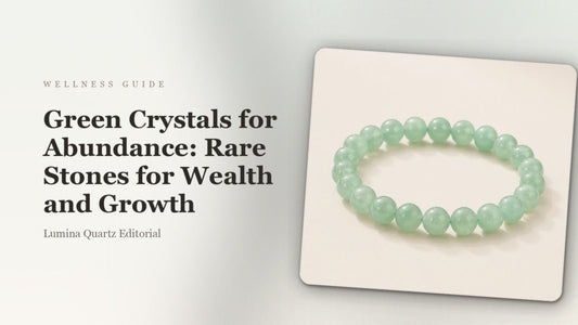 Green Crystals for Abundance: Rare Stones for Wealth and Growth crystal guide cover