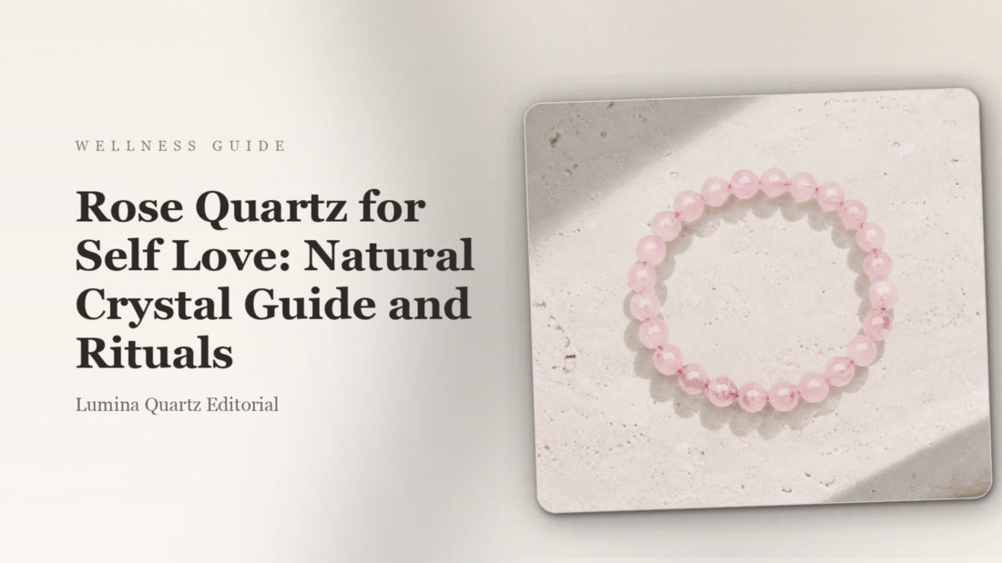 Rose Quartz for Self Love: Natural Crystal Guide and Rituals crystal guide cover