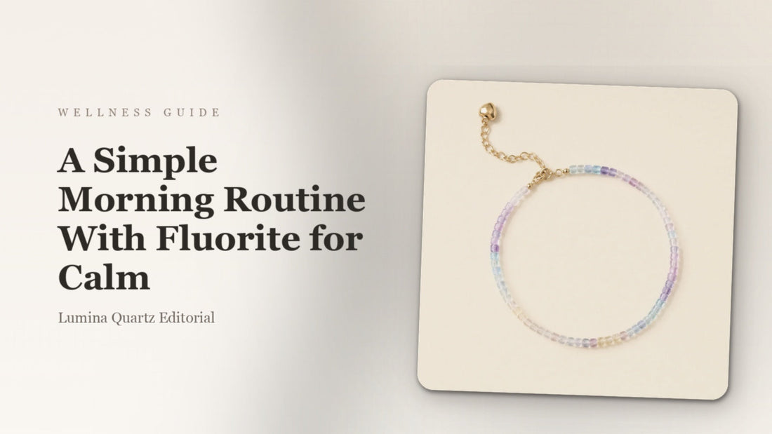 A Simple Morning Routine With Fluorite for Calm