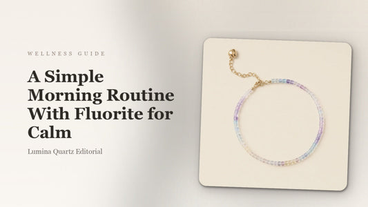 A Simple Morning Routine With Fluorite for Calm