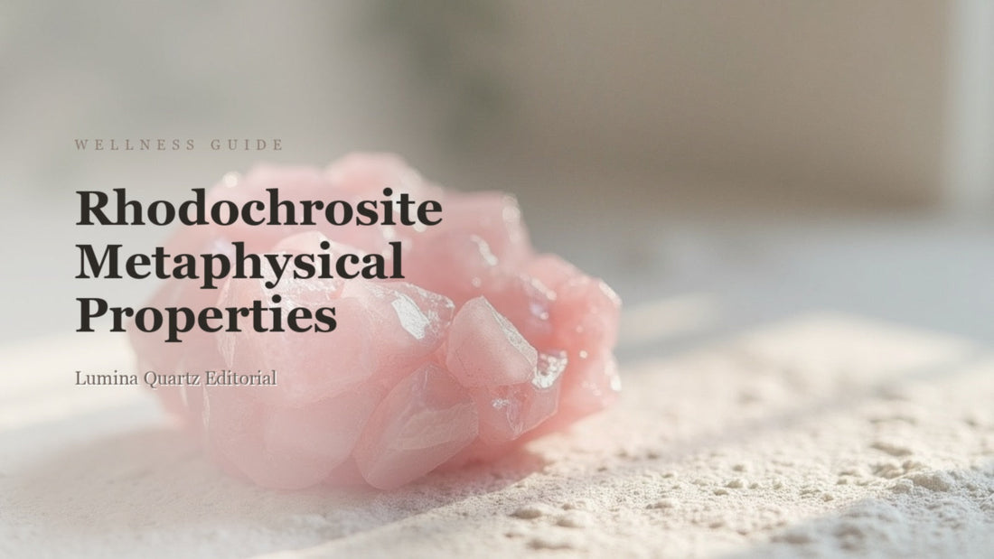 Rhodochrosite Crystal Meaning: A Guide to Emotional Balance and Self-Love crystal guide cover