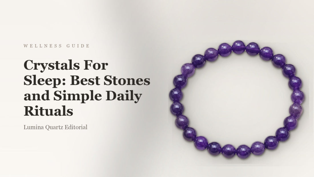 Crystals For Sleep: Best Stones and Simple Daily Rituals crystal guide cover