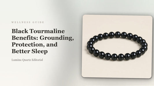 Black Tourmaline Benefits: Grounding, Protection, and Better Sleep crystal guide cover