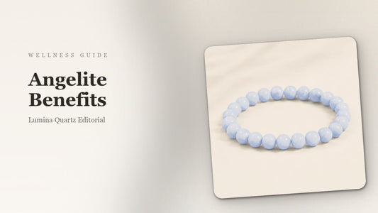 Angelite Crystal Benefits for Sleep, Stress, and Meditation crystal guide cover