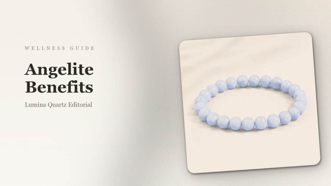 Angelite Crystal Benefits for Sleep, Stress, and Meditation