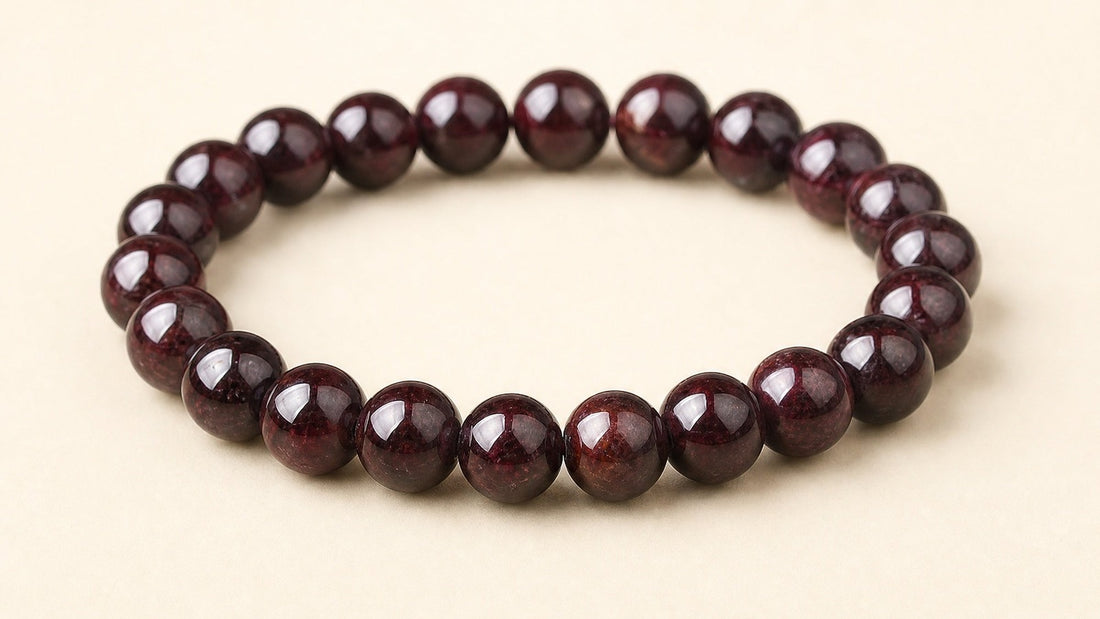 Garnet Bracelet – Enduring Drive - 7 Garnet Crystal Journal Prompts for Focus and Concentration | Lumina Quartz