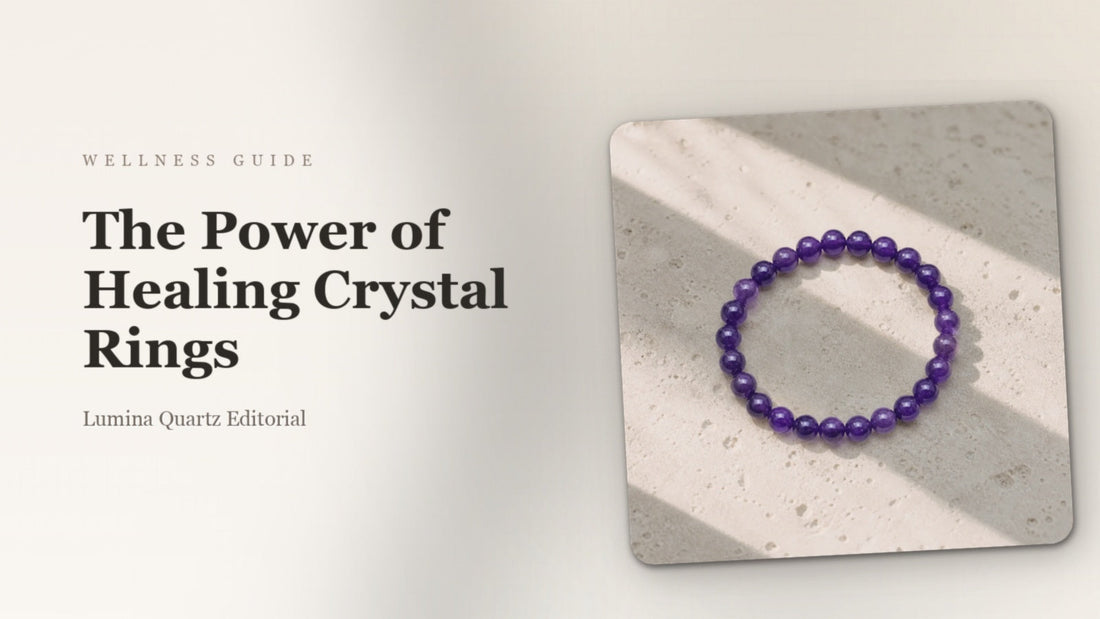 Crystal Rings Meaning Guide: Amethyst, Rose Quartz, Citrine, and More crystal guide cover